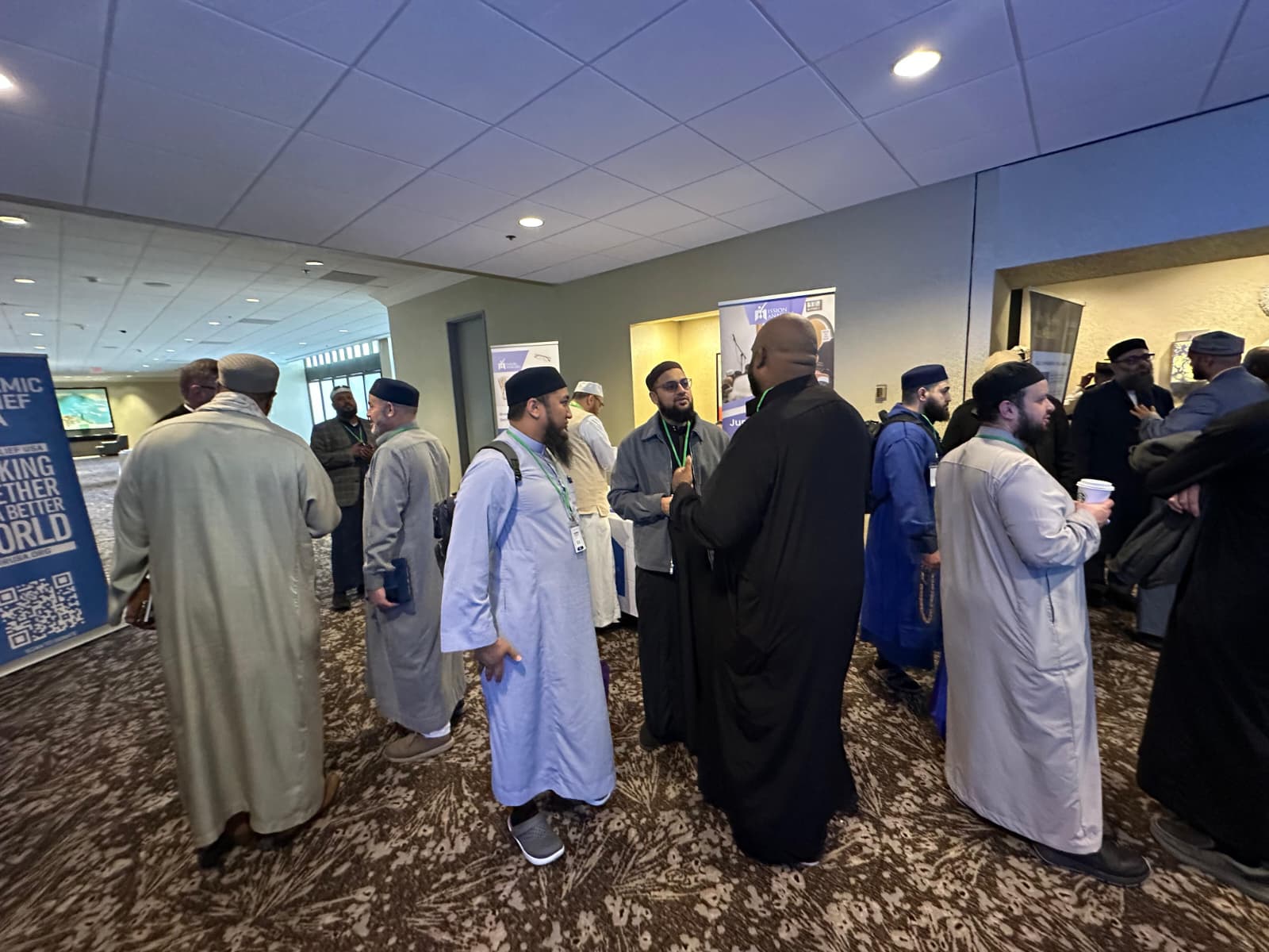 Conversations with community leaders at a conference